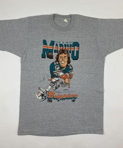Dan Marino Miami Dolphins Vintage Style 80s Caricature Sweatshirt T-shirt - Ideal Gift for Fans - State University Shirt