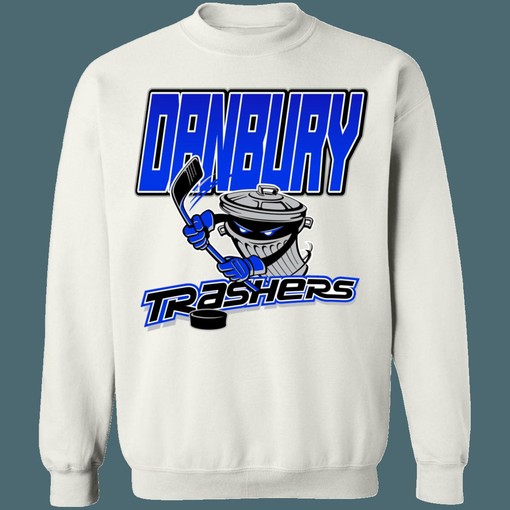 Danbury Trashers Retro UHL Hockey Crewneck Unisex Sweatshirt Hoodie Shirt Ideal for Hockey Enthusiasts - Image 2