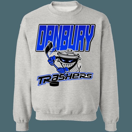 Danbury Trashers Retro UHL Hockey Crewneck Unisex Sweatshirt Hoodie Shirt Ideal for Hockey Enthusiasts - Image 4
