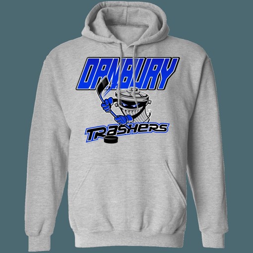Danbury Trashers Vintage UHL Hockey Hoodie Sweatshirt Sport Shirt Great for Hockey Fans - Image 4