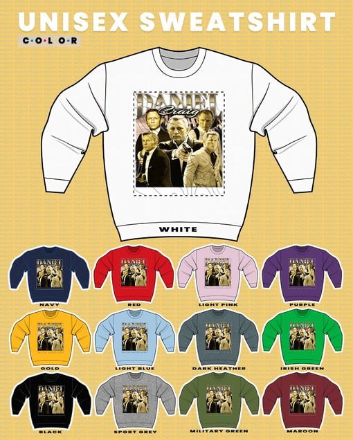 Daniel Craig Homage Vintage Retro Casino Film Sweater for Men - Image 3