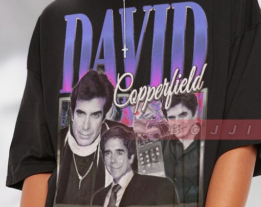 David Copperfield Illusionist Homage Tshirt - Vintage Tee for Fans of TV Magician - Image 2