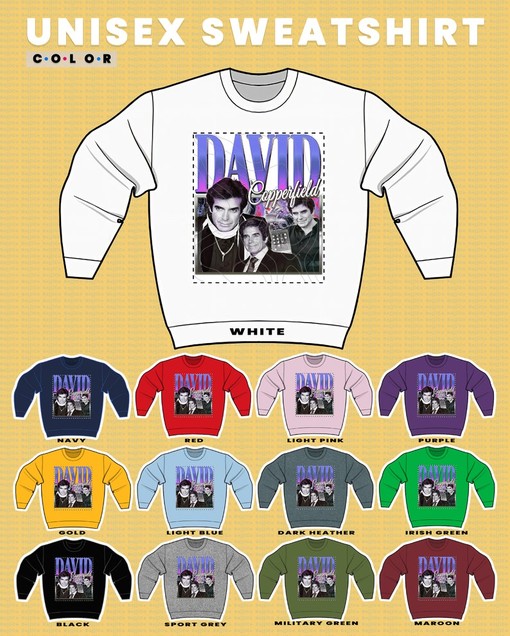 David Copperfield Magic Sweatshirt, Charles Dickens Homage Tee, Minimalist Movie Shirts - Image 3