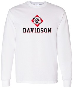 Davidson Wildcats Distressed Circle Logo NCAA University Shirt Sweatshirt Pullover Hoodie