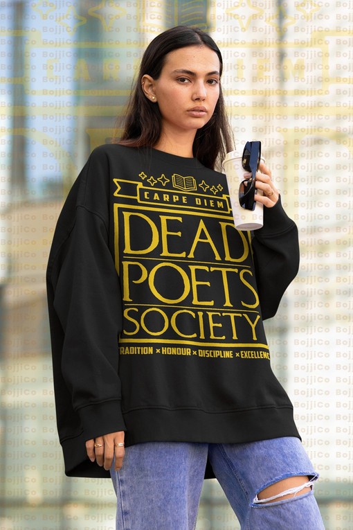 Dead Poetts Society Vintage Sweatshirt - O Captain My Captain Welton Academia Sweater, University Carpe Diem