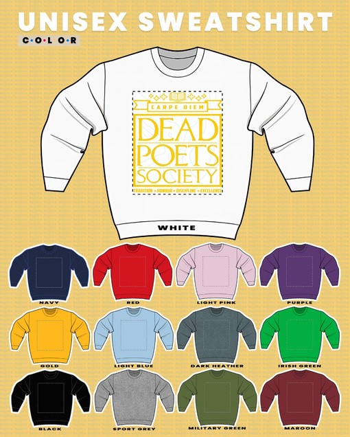 Dead Poetts Society Vintage Sweatshirt - O Captain My Captain Welton Academia Sweater, University Carpe Diem - Image 3