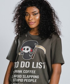 Death To Do List Unisex Graphic Tee - Funny Foodie Gift