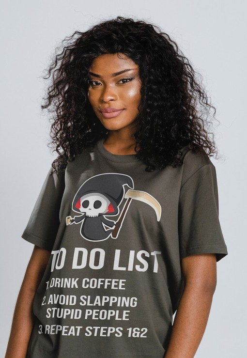 Death To Do List Unisex Graphic Tee - Funny Foodie Gift
