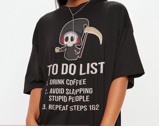 Death To Do List Unisex Graphic Tee - Funny Foodie Gift - Image 2