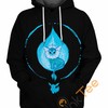 Deepness and Water 3D Printed All Over Custom Hoodie