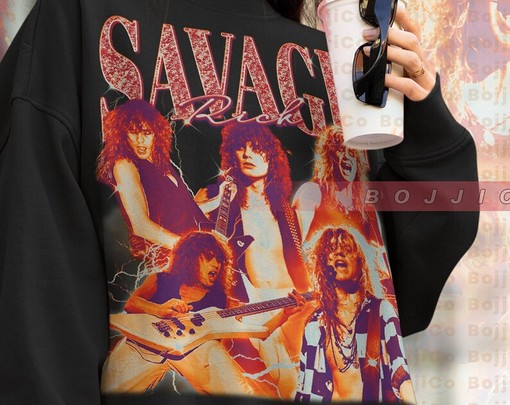 Def Leppard Rick Savage Tee, 90s Sweatshirt, British Rock Band Fan Merch, Classic Movie T-Shirt - Image 4