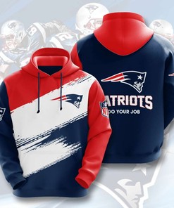 Defend Your Team with Custom Sport All Over Print Hoodie 3D for New England Patriots Fans with Striking Design