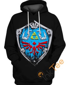 Defend the Kingdom with Legend of Zelda Hylian Shield All Over Print 3D Hoodie