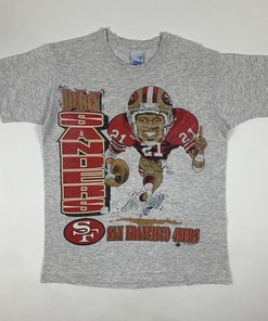 Deion Sanders San Francisco 49ers Vintage Style 90s Caricature Sweatshirt T-shirt - Ideal Gift for Fans