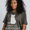 Deliciously Dark Cats and Coffee Lover Unisex Tee
