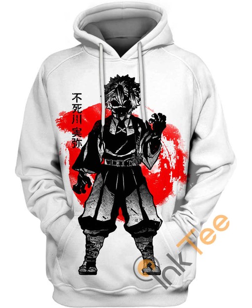 Demon Slayer Sanemi 3D Hoodie - Men's All Over Print Hoodies