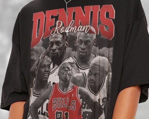 Dennis Rodman Homage Unisex T-shirt - Perfect Gift for Fans of Basketball Legends - Image 2
