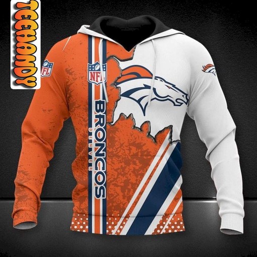 Denver Broncos 3D All-Over Print Hoodie with Graphic Design for Luxury and Sport Lovers
