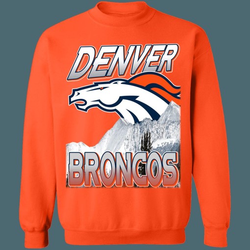 Denver Broncos 90's Retro NFL American Football Lover Sweatshirt Hoodie Ideal for NFL Enthusiasts