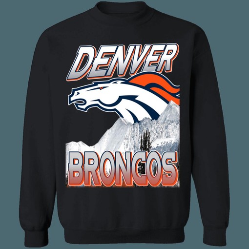 Denver Broncos 90's Retro NFL American Football Lover Sweatshirt Hoodie Ideal for NFL Enthusiasts - Image 2