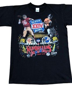 Denver Broncos Vs. San Francisco 49ers 1990 Super Bowl Vintage Style NFL Sweatshirt T-shirt - Ideal Gift for NFL Fans
