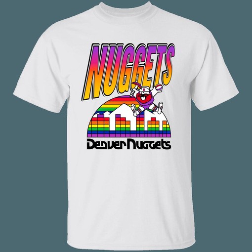 Denver Nuggets 1980's Retro NBA Fan T-Shirt Sweatshirt Hoodie - Image 2