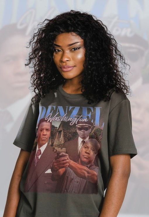 Denzel Washington Vintage Retro Unisex Shirt - Perfect for Fans of Hollywood Hero