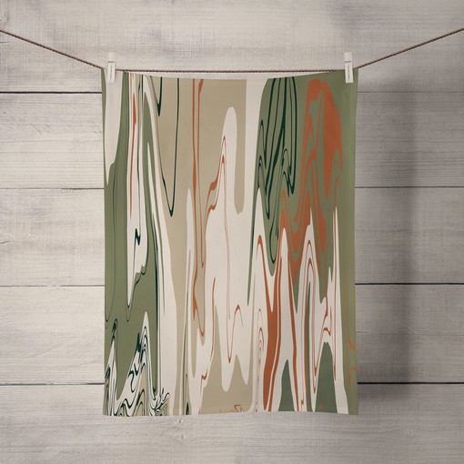 Desert Swirl Boho Shower Curtain Set with Print Shower Curtains - Image 4