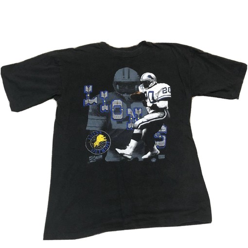 Detroit Lions 90s Vintage Style Barry Sanders Sweatshirt T-shirt - Ideal Gift for NFL Fans