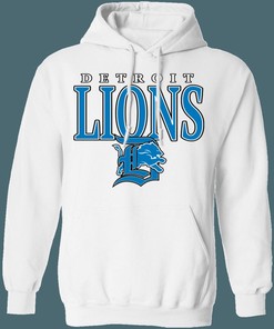 Detroit Lions Retro NFL Hoodie Sweatshirt Sport Shirt for Girls