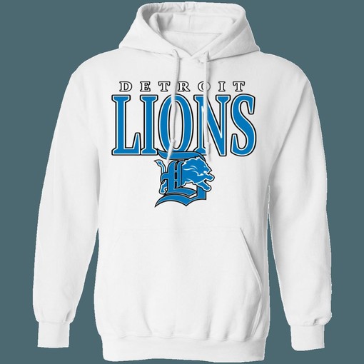 Detroit Lions Retro NFL Hoodie Sweatshirt Sport Shirt for Girls