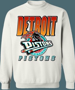 Detroit Pistons GRADIENT Retro NBA Sweatshirt Hoodie Shirt for Fans
