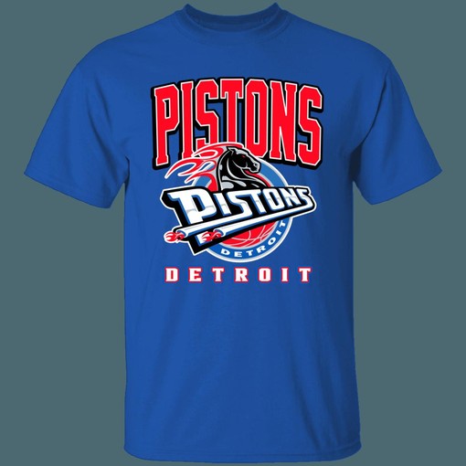 Detroit Pistons HORSE Retro NBA Fan T-Shirt Sweatshirt Hoodie for Girls - Image 2