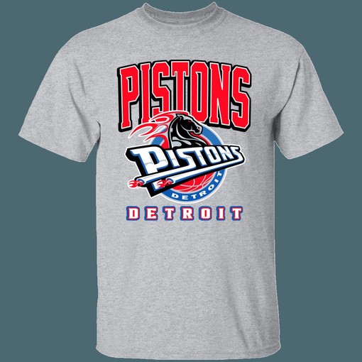 Detroit Pistons HORSE Retro NBA Fan T-Shirt Sweatshirt Hoodie for Girls - Image 3