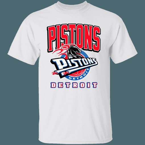 Detroit Pistons HORSE Retro Remix NBA Fan T-Shirt Sweatshirt Hoodie for Men - Image 3
