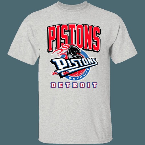 Detroit Pistons HORSE Retro Remix NBA Fan T-Shirt Sweatshirt Hoodie for Men - Image 4