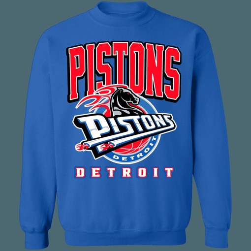 Detroit Pistons HORSE Retro Remix NBA Sweatshirt Hoodie Shirt for Fans