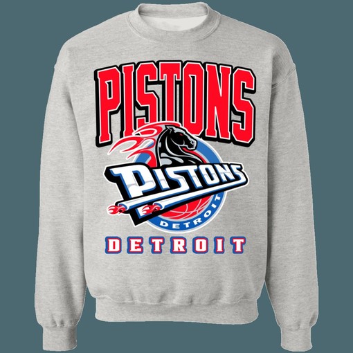 Detroit Pistons HORSE Retro Remix NBA Sweatshirt Hoodie Shirt for Fans - Image 3