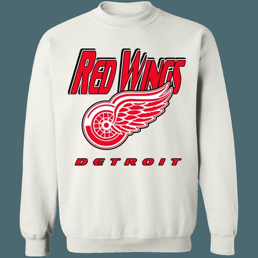 Detroit Red Wings 90's NHL Sweatshirt Hoodie T-Shirt for Hockey Fans - Image 2