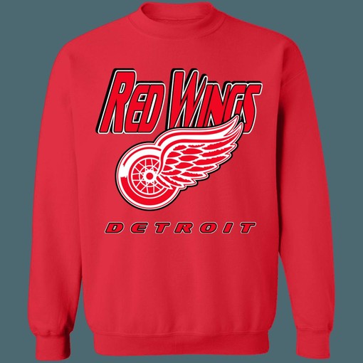 Detroit Red Wings 90's NHL Sweatshirt Hoodie T-Shirt for Hockey Fans - Image 3