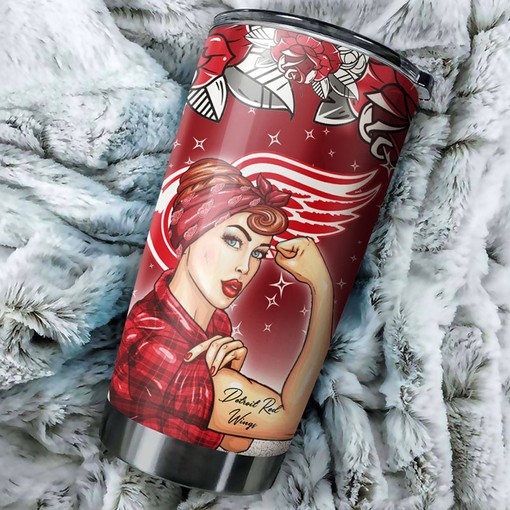Detroit Red Wings NHL Tumbler - Perfect for Strongest Mom - Image 2