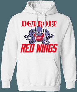 Detroit Red Wings OCTOPUS Retro NHL Hoodie Sweatshirt Sport Shirt for Girls
