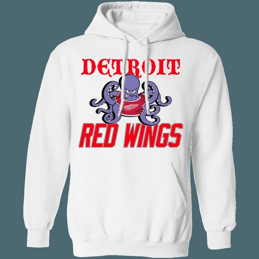 Detroit Red Wings OCTOPUS Retro NHL Hoodie Sweatshirt Sport Shirt for Girls