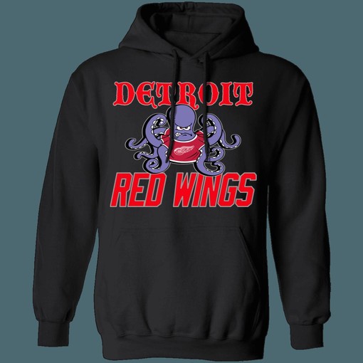 Detroit Red Wings OCTOPUS Retro NHL Hoodie Sweatshirt Sport Shirt for Girls - Image 2
