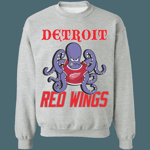 Detroit Red Wings OCTOPUS Vintage NHL Sweatshirt Hoodie T-Shirt for Lovers - Image 2