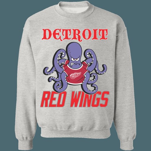 Detroit Red Wings OCTOPUS Vintage NHL Sweatshirt Hoodie T-Shirt for Lovers - Image 3