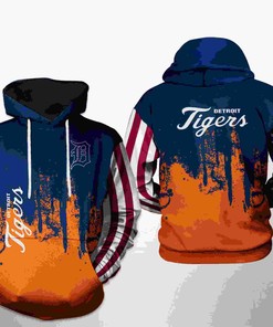 Detroit Tigers All Over Print MLB Team US 3D Hoodie - 3D Graphic Hoodies
