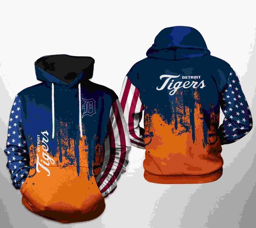 Detroit Tigers All Over Print MLB Team US 3D Hoodie - 3D Graphic Hoodies