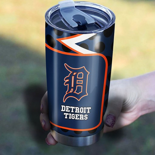 Detroit Tigers Custom Logo Fanatics MLB Tumbler with Personalized Engraving - Image 2