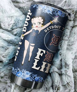 Detroit Tigers MLB Tumbler with Betty Boop's Classic Quote - Classic Tumbler for Tigers Fans